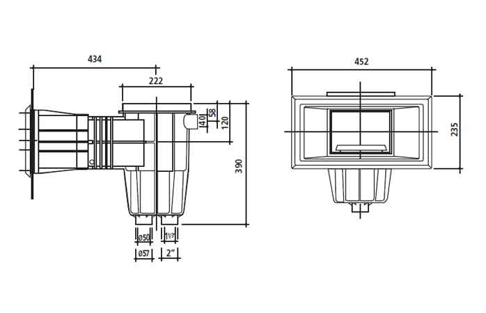 Geniş Ağızlı Kare Kapaklı Liner Skimmer 2 – genis agizli kare kapakli liner skimmer olculeri